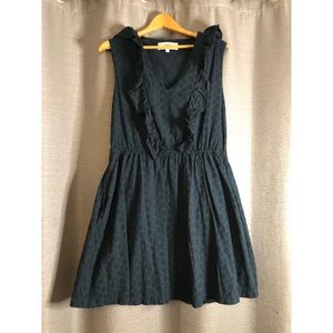 Textile Sleeveless Ruffle Dress